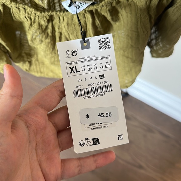 Zara Crochet Top XL BNWT - Picture 4 of 4